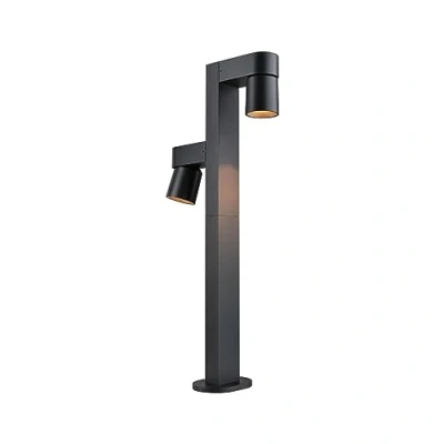 Image of Paulmann LED path light Kimu 2, anthracite, 2 bulb, 2,200 K