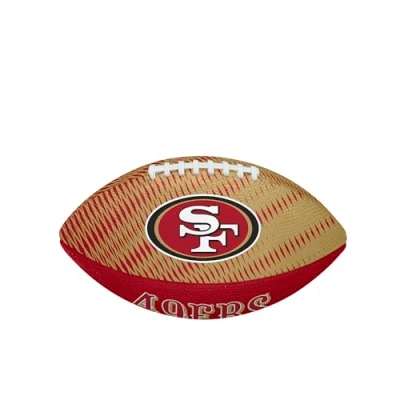 Image of Wilson NFL Team Tailgate American Football, Rubber, Red / Gold, Junior
