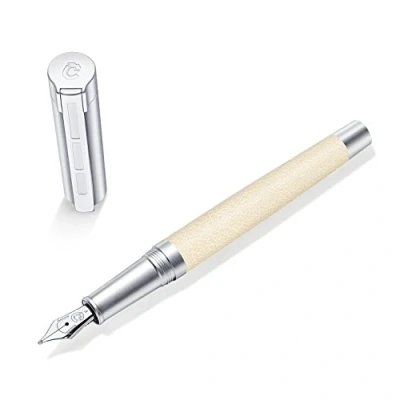 Image of STAEDTLER Initium Corium Fountain Pen, Leather, Beige, F, 9PC130F