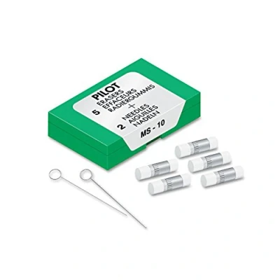Image of Pilot (70001) MS 10 Eraser Refill, Sold as Two Packs of Five: Total Each