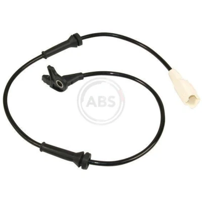 Image of 4545C1, 9635384780, 9652310580 ABS sensor A.B.S. 30137 Active 630mm 682mm white PEUGEOT: 307 CC, Hatchback, SW, CITROËN: C4 I Hatchback