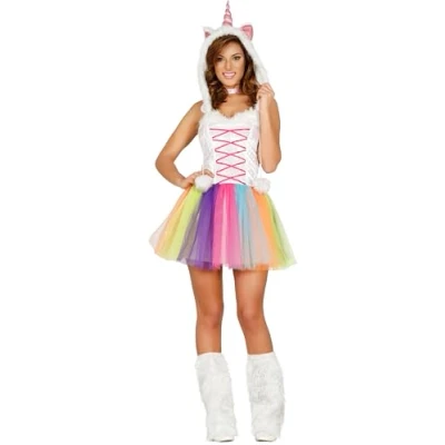 Image of FIESTAS GUIRCA Unicorn Fancy Dress Costume Adult Women Size 10 12