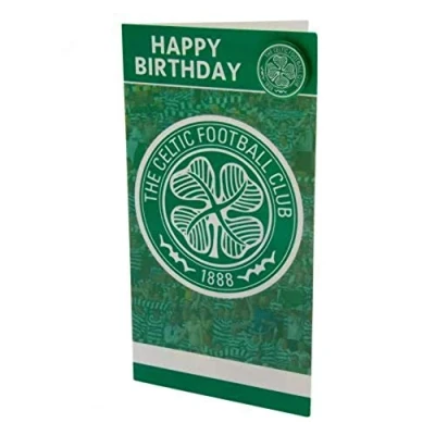 Image of Celtic F.C. 100% Official Cell FC Happy Birthday Car with Badge