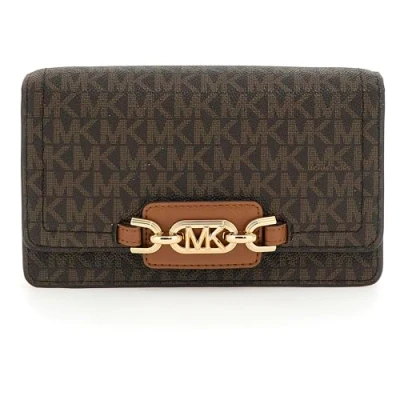 Image of Michael Kors Women Heather PHN CHN XBODY Bag, BRN/Acorn, 20,32 x 15,24 5,08