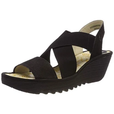 Image of Yaji888Fly Cupido Leather Women&#039;s Wedge Heel Sandals