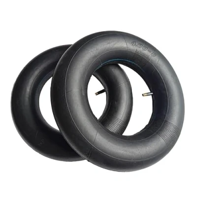Image of 2 Pcs 4.00 8 Wheelbarrow inner Tubes with TR 13 Straight Valve Inflatable tube Replacement for Hand Trucks Carts Trolley and More