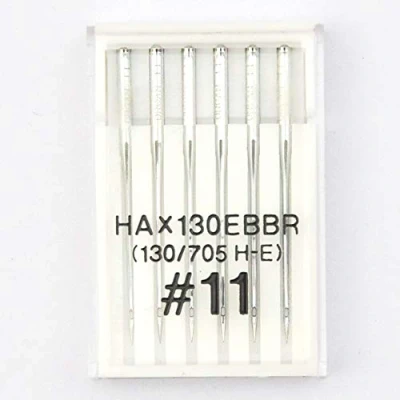 Image of LNKA Brother PR 600 650 Series HAX130EBBR Embroidery Needles (130/705 H E) #11, 6pcs