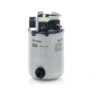 Image of 164004EA1A, 164004EA1B, 164004EA1D, 164004EA2B, 164004EA2D Fuel filter MANN WK 9054 In Line Filter, with heating NISSAN: X Trail