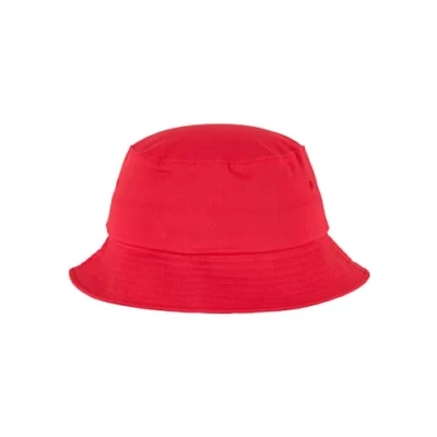 Image of Flexfit Twill Bucket Hat, Size: One Size, Red