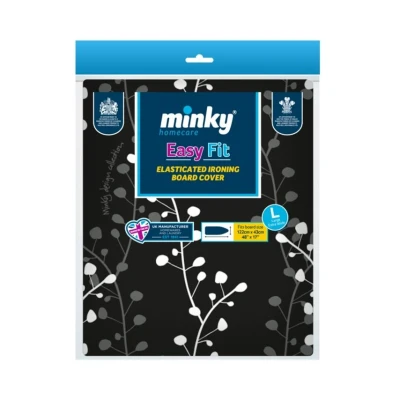 Image of Minky PP23002000 Easy Fit Extra Wide Ironing Board Cover, 122 x 43 cm