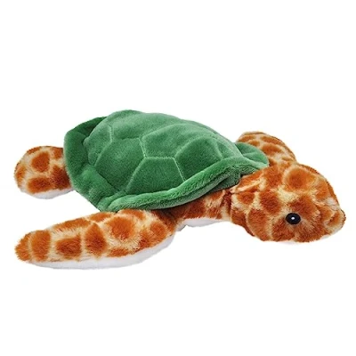Image of Wild Republic EcoKins Sea Turtle Stuffed Animal 12 inch, Eco Friendly Gifts for Kids, Plush Toy, Handcrafted Using 16 Recycled Plastic Water Bottles