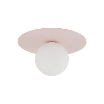 Image of TK Lighting Pixie ceiling lamp, pink, Ø 25 cm, steel/plastic