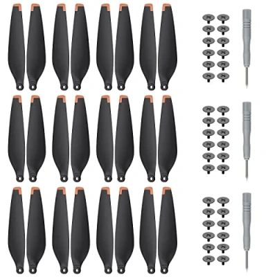 Image of TiMOVO 24Pcs Mini 3 Pro Propellers Compatible with DJI Pro, 4 Low Noise Quick Release Spare Parts Blades Props Accessory Replacement Screws Accessories, Black Orange Tip