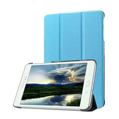 Image of Case for Samsung Galaxy Tab S2 8.0 inch SM T710/T715/T713 Tablet Cover Business light luxury Premium Smart PU Leather with Auto Sleep/Wake (Skyblue)