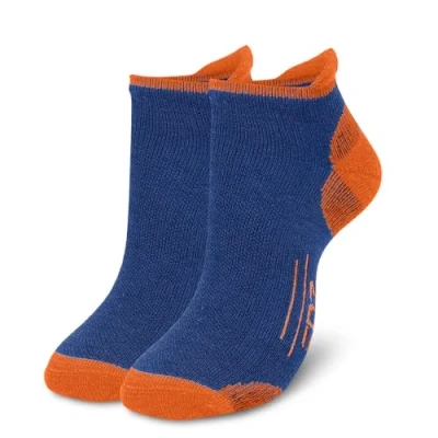 Image of EDZ Merino Trainer Socks Blue Orange, UK9 11