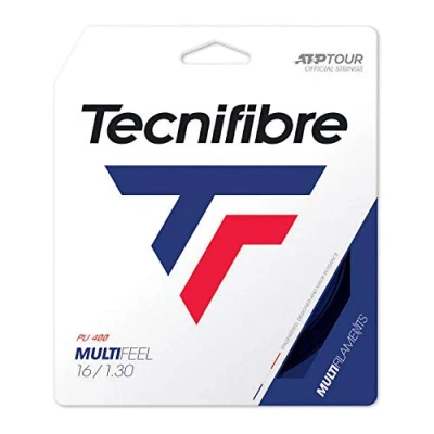 Image of Tecnifibre Unisex Adult Multifeel 1.30 Tennis Strings, Adults, strings., Black, mm