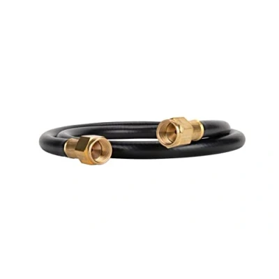 Image of Camco 59913 3&#039; Propane Hose Assembly 3/8&quot; Female Flare x Flare, Black