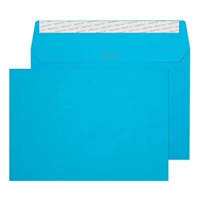Image of Blake Creative Colour C5 162 x 229 mm 120 gsm Peel &amp; Seal Wallet Envelopes (310) Carribean Blue Pack of 500