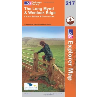 Image of Long Mynd and Wenlock Edge: Sheet 217 (OS Explorer Map)