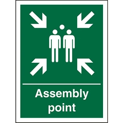 Image of Seco Assembly Point Sign, 400mm x 600mm 1mm Semi Rigid Plastic