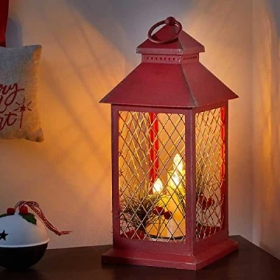 Image of Three Kings Yule Lantern, Red &amp; Gold