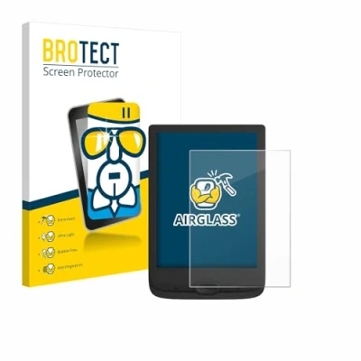 Image of brotect Glass Screen Protector Film compatible with PocketBook Basic Lux 4 Foil 9H Protection [Scratch Resistant, High Clarity]