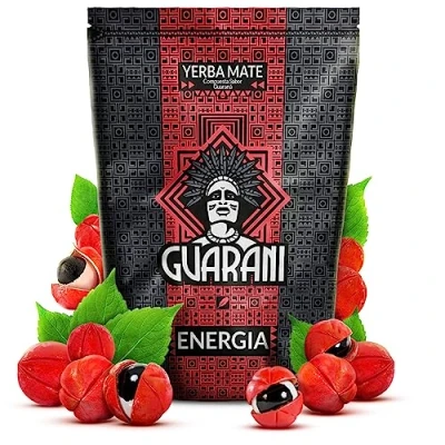 Image of Guarani Energia 500g, Yerba Mate Tea from Paraguay, Natural Caffeine Source, with Guarana, Gluten Free, Vegan