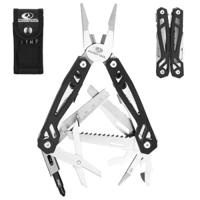 Image of Mossy Oak 22 in 1 Multi Tool Pliers Includes Carry Bag Stainless Steel Multifunctional Wire Cutter Bottle Opener Screwdriver Perfect for Camping and Maintenance Sheath