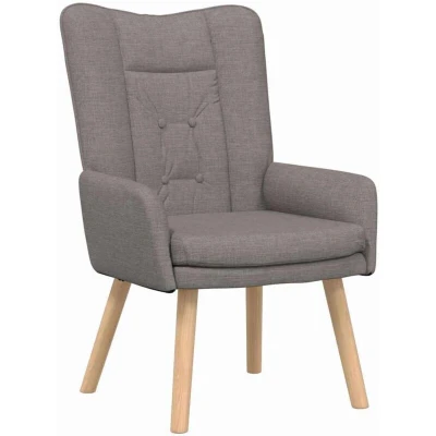 Image of Relaxing Chair Taupe Fabric Vidaxl