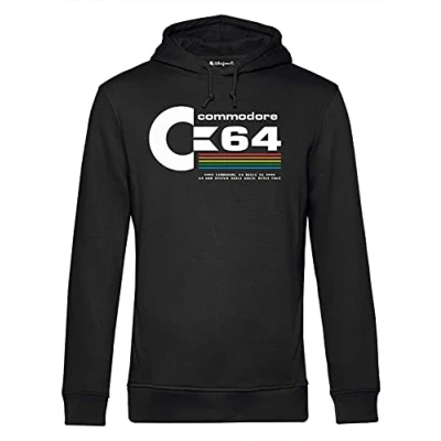 Image of Blasfemus Commodore 64 C64 Men&#039;s Hoodie 80s Vintage Nerd (M, Black)