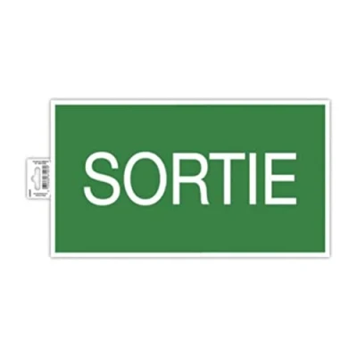 Image of Exacompta Ref. 67007E 1 Non slip adhesive PVC panel Exit 35x20 cm Green
