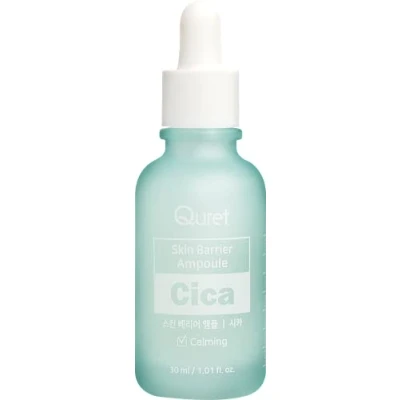 Image of Quret Skin Barrier Cica Ampoule Calming Hydrating Face Serum for Soft Smooth 30ml Clear