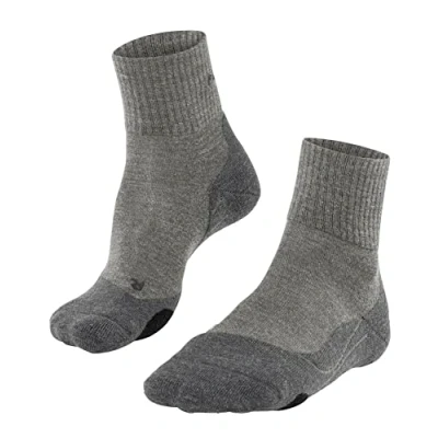 Image of FALKE Men&#039;s TK2 Wool Short Hiking Socks Medium Cushioning Anti Blister Warm Low Cut Breathable Quick Drying Climate Regulating Odour Neutralising Functional Yarn 1 Pair