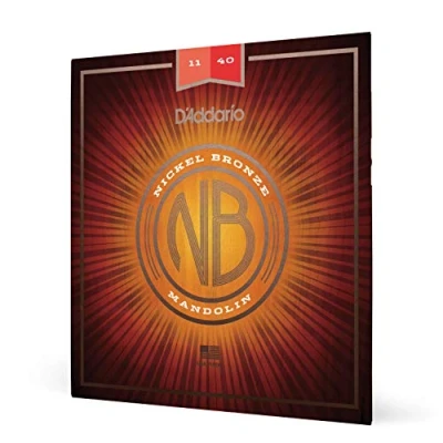 Image of D&#039;Addario NBM1140 11 40 Medium Nickel Bronze Mandolin Strings