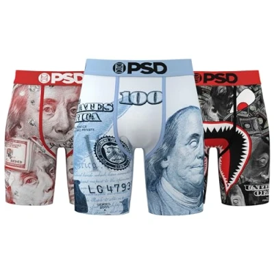 Image of PSD Men&#039;s Hunned 3 Pack Boxer Briefs, pack, M