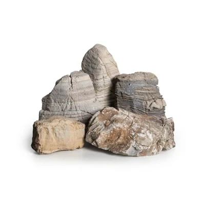 Image of ARKA mySCAPE Frodo Rocks, 20 kg mix, unique aquascaping stones for creative freshwater aquarium designs, natural look landscapes.