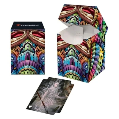 Image of Ultra Pro MTG The Lost Caverns of Ixalan 100+ Card Deck Box, Quintorius Kand for Magic: Gathering, Protect &amp; Store Commander Decks, Trading Storage