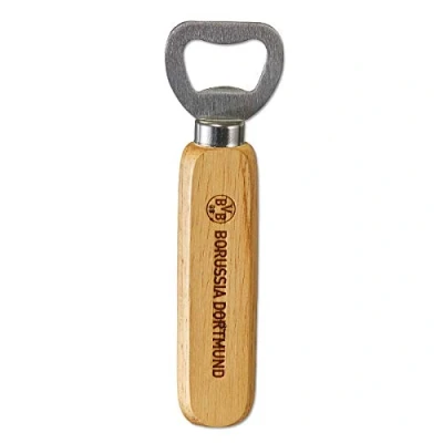 Image of Borussia Dortmund, Bottle opener with wooden handle, black yellow,