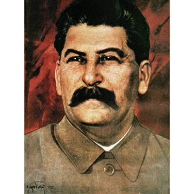 Image of Brodsky Portrait Communist Joseph Stalin Painting Large Wall Art Poster Print Thick Paper 18X24 Inch