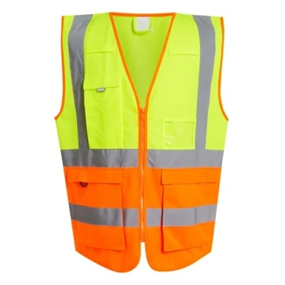 Image of Regatta Professional Men&#039;s Lightweight Pro Hi vis Executive Vest Yellow Orange