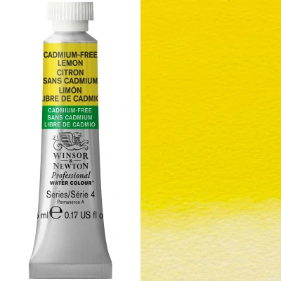 Image of Winsor &amp; Newton Professional Watercolour 5ml Cadmium Free Lemon (Series 4) (898)
