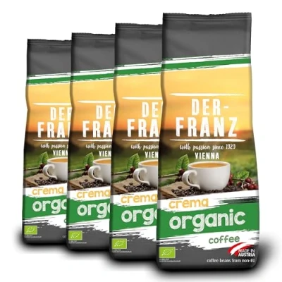 Image of Der Franz Crema organic Coffee, ground, 4 x 500 g