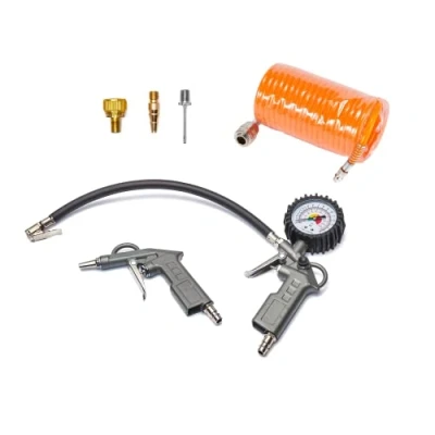 Image of Air Tool kit Pneumatic Compressor accesories 6Pcs Compressed Set Orange