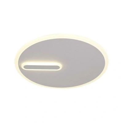 Image of Clock Ceiling 47cm Round, 40W LED, 4000K, 2800lm, Sand White