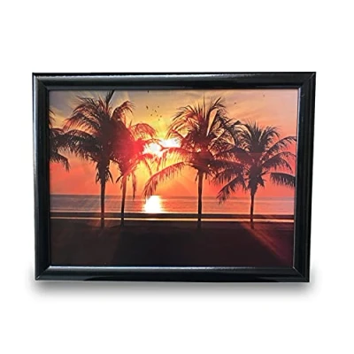 Image of Sunset View Cushioned Bean Bag laptray Home Laptop Tray Drinks Food Breakfast Lap Nature Lover
