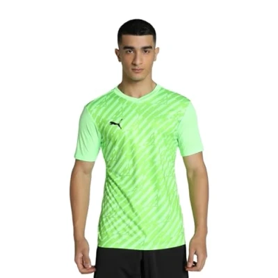 Image of Puma Teamultimate Sports Tshirt, Men&#039;s, Size: Medium, Fizzy lime