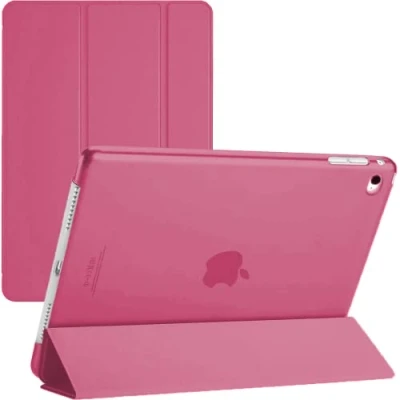 Image of TechDealsUK iPad Air (1st Generation ONLY) 2013 A1474 A1475 A1476 Smart Case with Magnetic Wake/Sleep 1 (Pink)