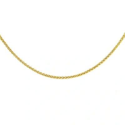 Image of Carissima Gold Women&#039;s 18 ct Yellow 1 mm Spiga Chain Necklace of Length 41 cm/16 Inch