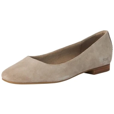 Image of TOMS Women&#039;s Briella Ballet Flat, Dune Suede, 6 UK