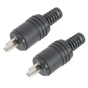 Image of electrosmart Pack of 2 Pin Din Male Hi Fi Speaker/Loudspeaker Cable Plugs with Screw Connections
